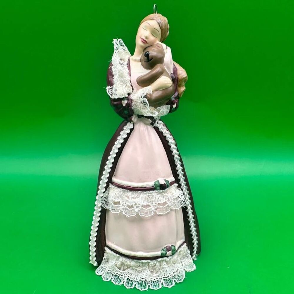 2001 Hallmark Keepsake Victorian Barbie with Cedric Bear Ornament